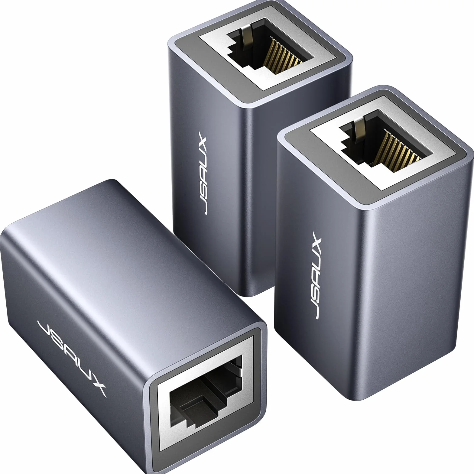 JSAUX Złącze RJ45 LAN Ethernet kabel łącznik 3 sztuki do Cat7 Cat6 Cat5e Cat5