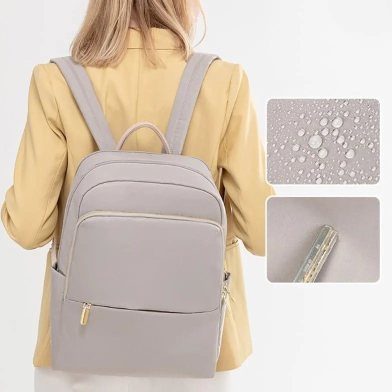 Plecak studencki Tornister Torba na laptopa Modna torba podróżna dla nastolatki Student School College Pack Odporny na zachlapania plecak(Apricot gray)