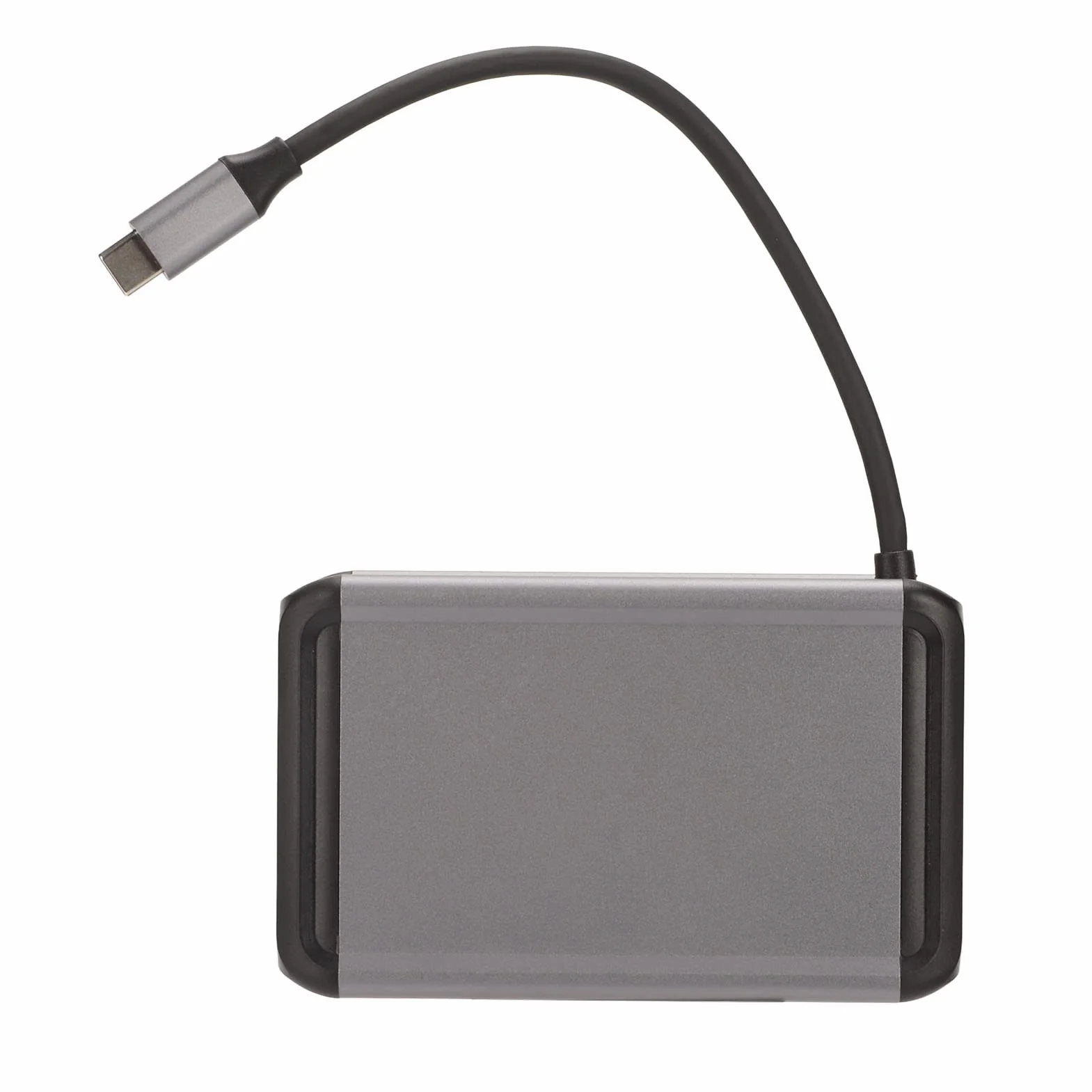Hub 12 w 1 Typu C z obsługą 4K i funkcją Szybkiego USB 3.0 do Laptopów i Komputerów Stacjonarnych, Stop Aluminium, Szary (Szary)
