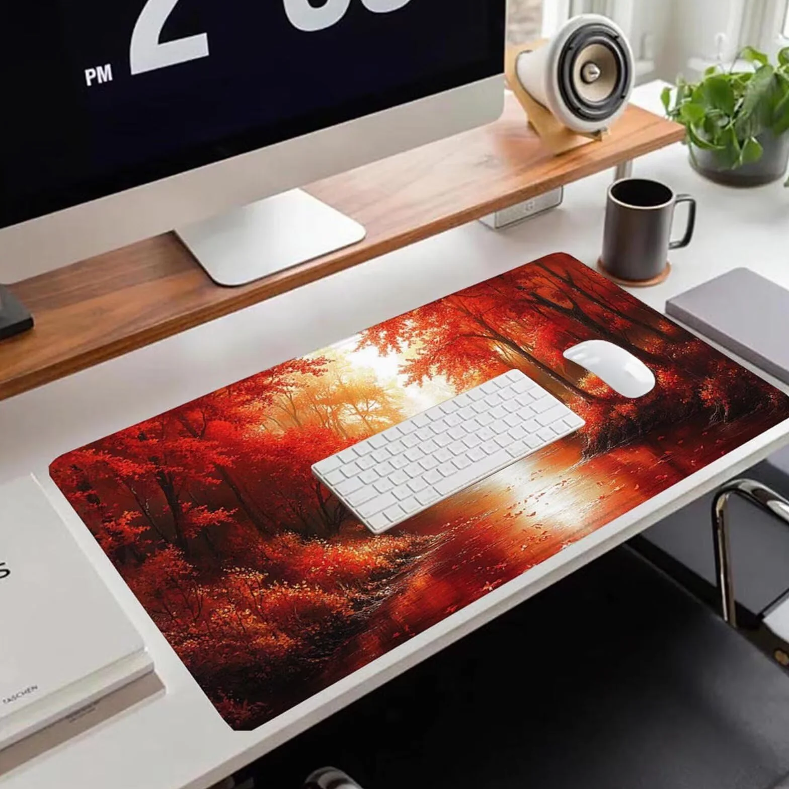 Gamingowa podkładka pod mysz 1200 x 600 x 3 mm, XXL, wodoszczelna, odporna na ścieranie, z przyszytymi krawędziami, podkładka na biurko, poprawia prędkość i precyzję, do komputera, laptopa, komputera