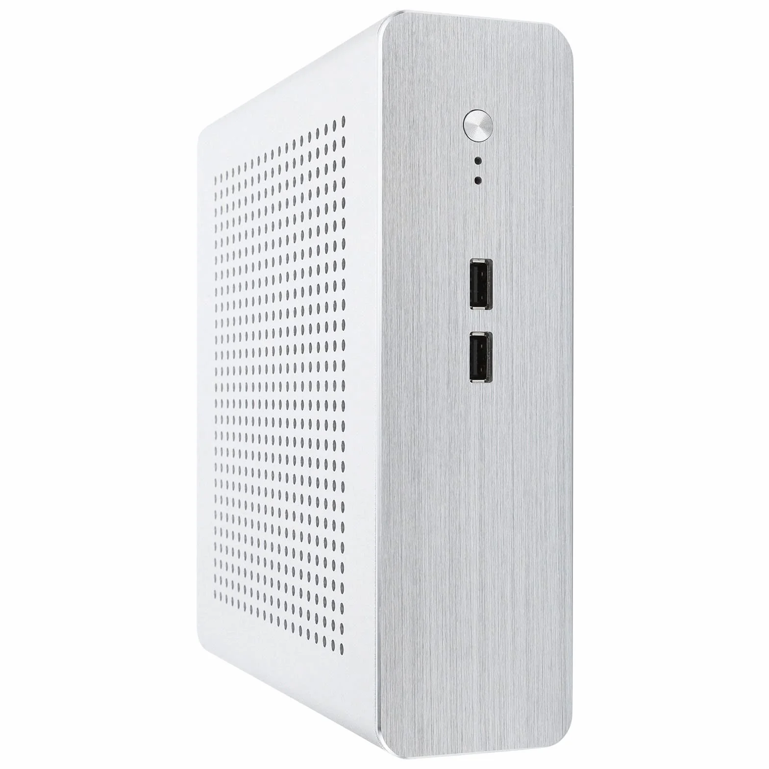 W Pełni Aluminiowa Obudowa HTPC G60S do Komputera MiniITX, Cicha Praca W Domu i Biurze, Odpowiednia do Komputerów W Salonie, Komputerów Hotelowych, urządzeń Digital Signage i Maszyn (USB2.0)