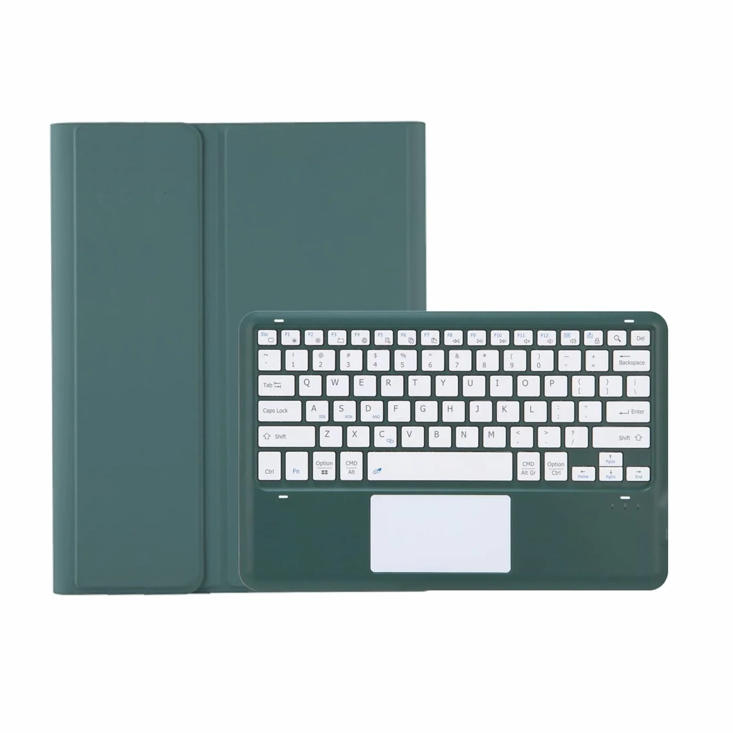 Etui z klawiaturą do Xiaomi Mi Pad 6S Pro 12.4" 2024, Magnetyczna Odłączana Bezprzewodowa klawiatura Bluetooth z Uchwytem na Ołówek (Ołówek nie jest dołączony),Dark green