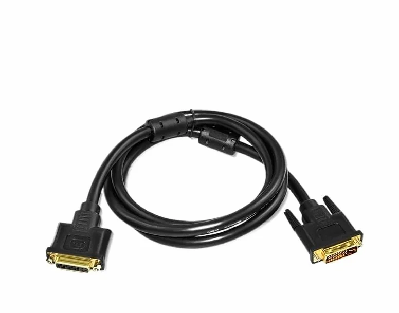 DV604 DVI przedłużacz męski na żeński DVI-I kabel 24+5 czystej miedzi do sprzętu wideo komputerów, telewizorów (5 m)