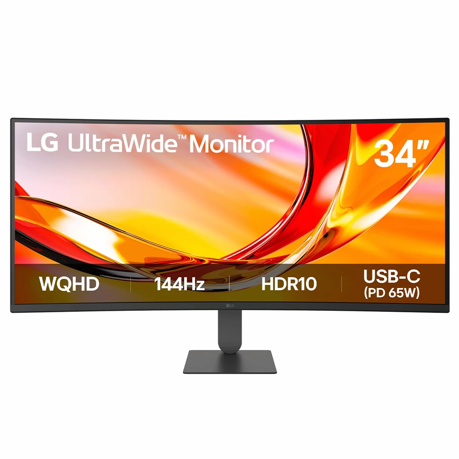 LG UltraWide Monitor 34U640B-B: zakrzywiony UWQHD 1440p VA 86.4 cm, 144Hz, 5ms GtG, HDR10, FreeSync Premium, wyświetlacz HAS, tryb czytnika i bezpieczny migotanie, inteligentna oszczędność energii