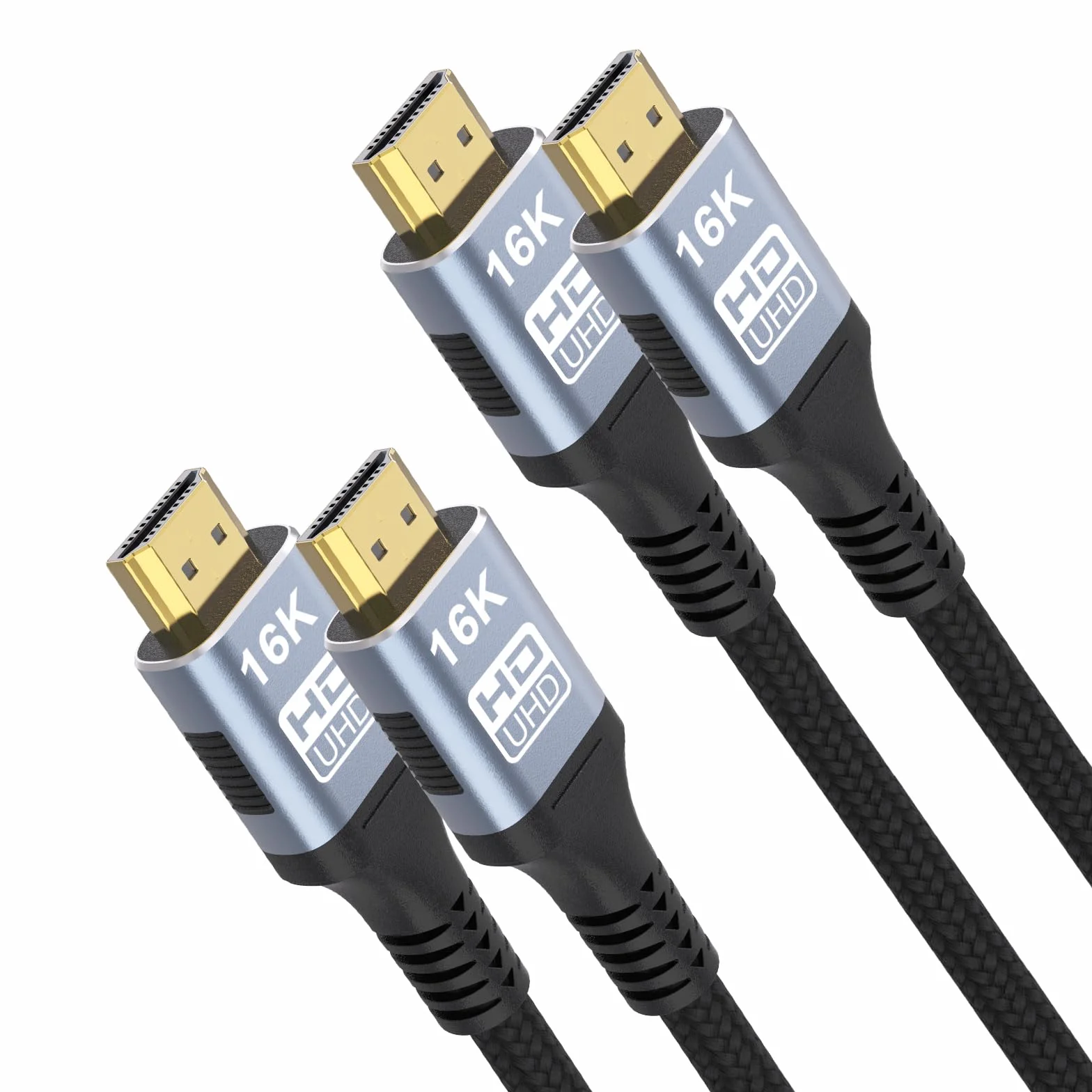 CAKOBLE Kabel HDMI 2.2 | 96Gbps Ultra szybki kabel HDMI 16K, 8K, 4K@240Hz@480Hz | eARC, HDR10+, HDCP 2.3, Dolby | Kompatybilny z Soundbar, Komputerem gamingowym, HDTV, Monitor (2M+2M)
