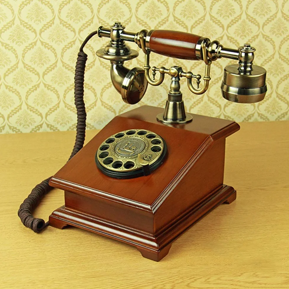 Telefon Stacjonarny Do Domu, Europejski Telefon W Stylu Antycznym, Telefony Z Tarczą Obrotową, Telefon Stacjonarny W Stylu Retro, Telefon Przewodowy Do Domu I Wystro