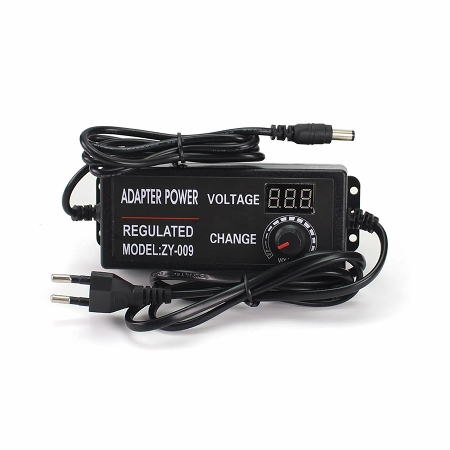 AC DC 220 V na 3 V, 5 V, 6 V, 9 V, 12 V, 15 V, 18 V, 24 V, regulowany zasilacz, 12 V, 2 A, 3 A, 5 A, zasilacz sieciowy, adapter 12 V (kolor: tylko adapter zasilania, rozmiar: 3 V - 24 V 2A_EU)