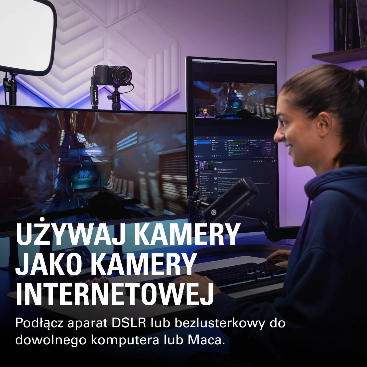 Elgato Cam Link 4K, zewnętrzna karta do przechwytywania z kamery, transmisja i nagrywanie z DSLR, kamera internetowa 1080p60, 4K30/4K60, wideokonferencje, granie, OBS, Zoom, Teams, PC/Mac