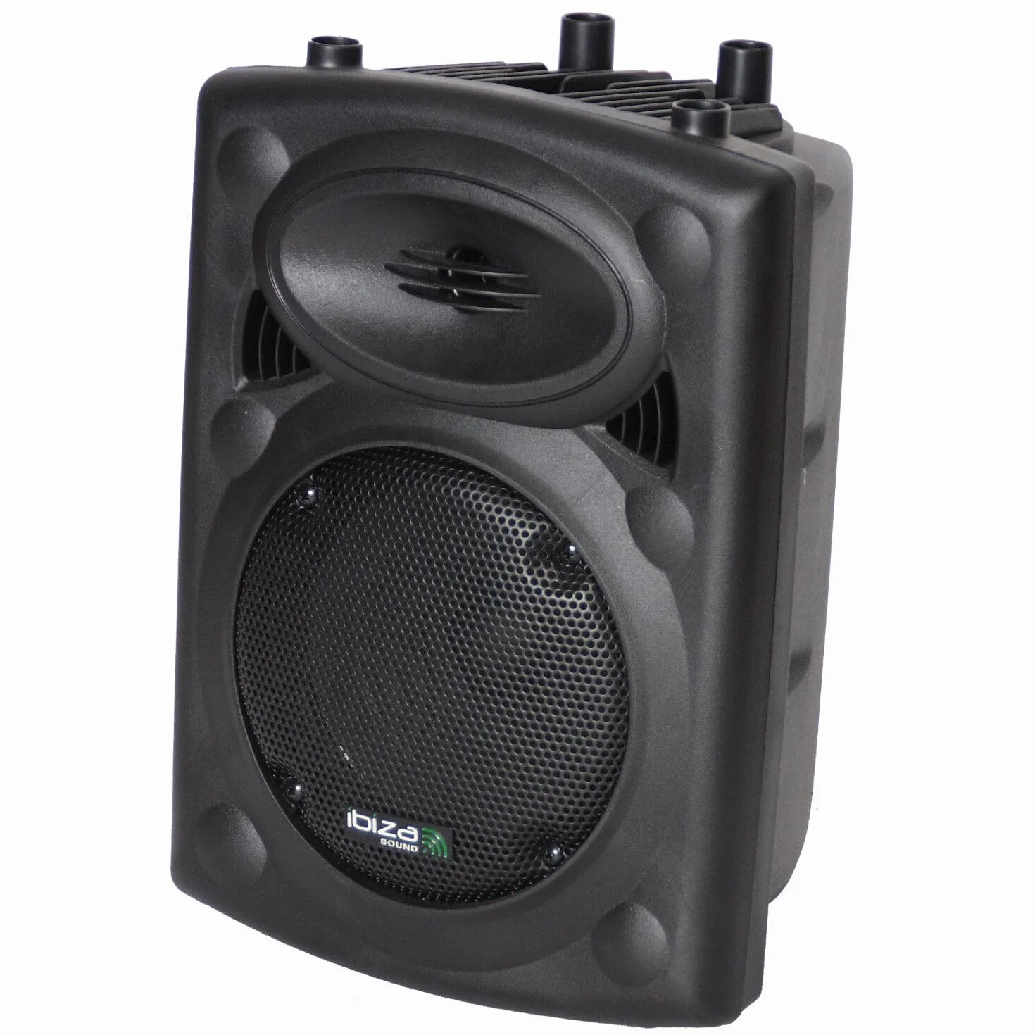 Ibiza - SLK8A-BT - Aktywny głośnik PLUG & PLAY 8"/20cm, 300W ze zintegrowanym wzmacniaczem - Bluetooth, USB, SD i AUX - Czarny