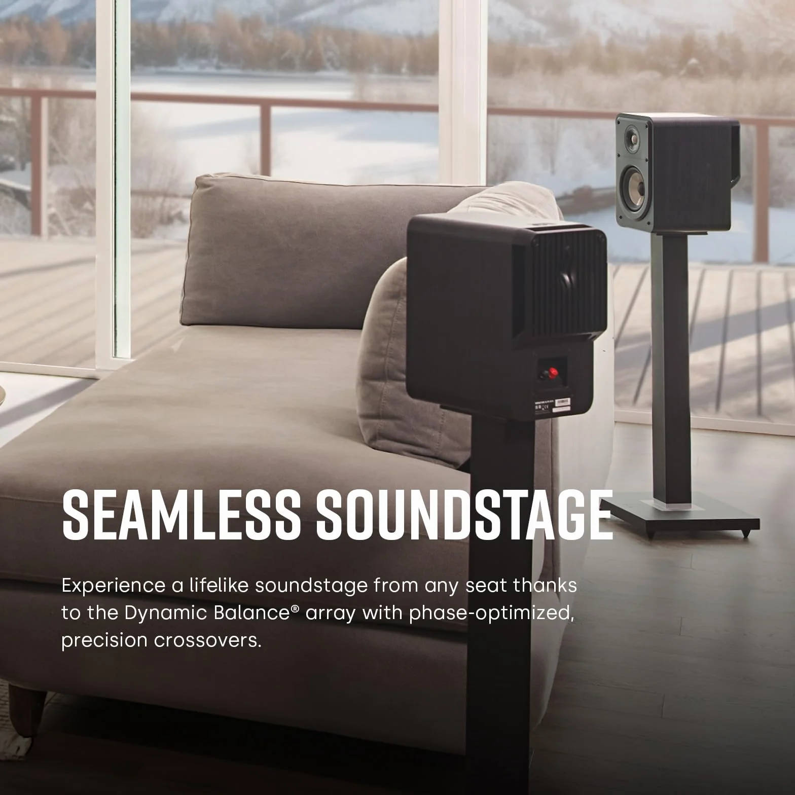 Polk Audio Signature Elite ES15 Głośniki do regału na książki, głośniki HiFi do systemu dźwięku kina domowego, Hi-Res Audio - czarne