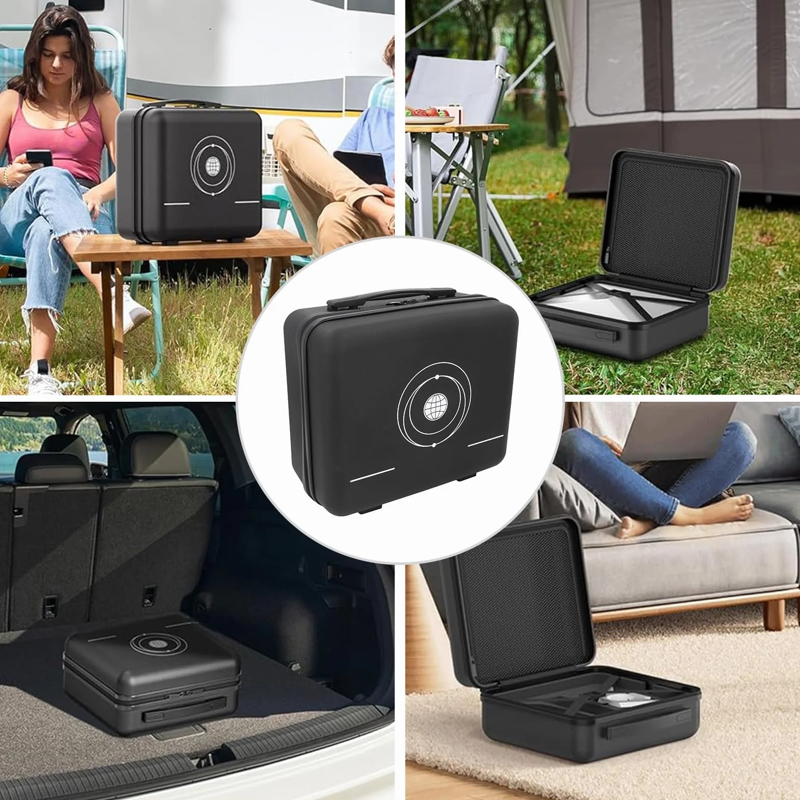 Etui Podróżne do Mini, Przenośne Twarde Etui Pasujące do Zestawu Mini Dish, Twarda Torba do Noszenia na Zewnątrz, Precyzyjna Walizka do Mini