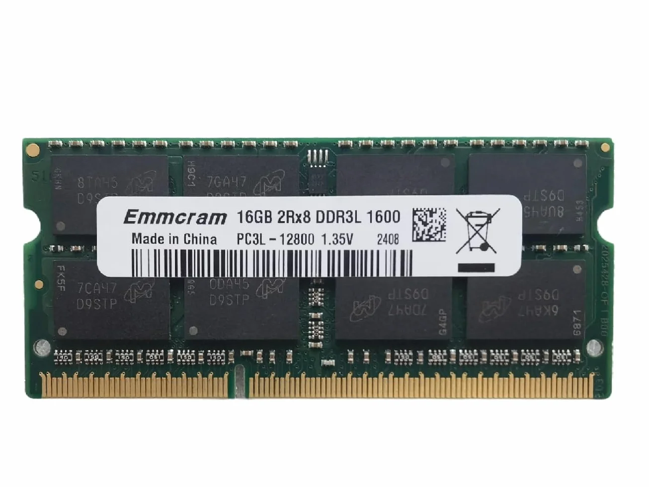 16 GB DDR3 Laptop RAM 1600 MHz SODIMM PC3L-12800S DDR3L SO-DIMM pamięć notebooka 2Rx8 1,35 V CL11 niebuforowana pamięć 204-pinowa