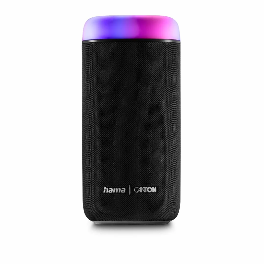 Hama Głośnik Bluetooth, 30 W (wodoodporny IPX4, efekty świetlne LED, 12 godzin pracy na baterii, mały głośnik Bluetooth, muzyka Bluetooth, pudełko na imprezy Bluetooth,