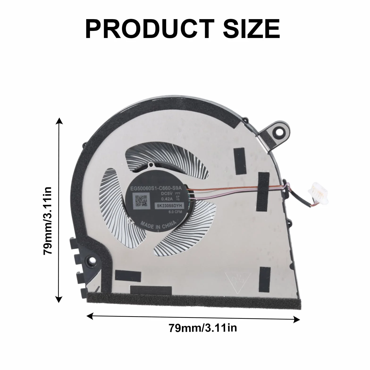 Wentylator procesora DC5V 0,45 A 4-pinowy 4-przewodowy laptop wentylator chłodzący procesora do 7440 7640 2023 13. notebooka grzejniki chłodziarki do laptopa