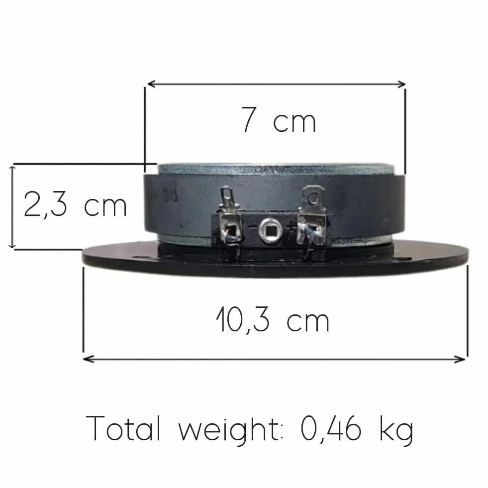 ZESTAW DO MASTER AUDIO RSQ802, 2 głośniki wysokotonowe kopułkowe, 100 W rms, maks. 200 W, 10 cm 4", impedancja 8 omów, cewka drgająca 25 mm, do domu, czarny, w parach + darmowe kondensatory