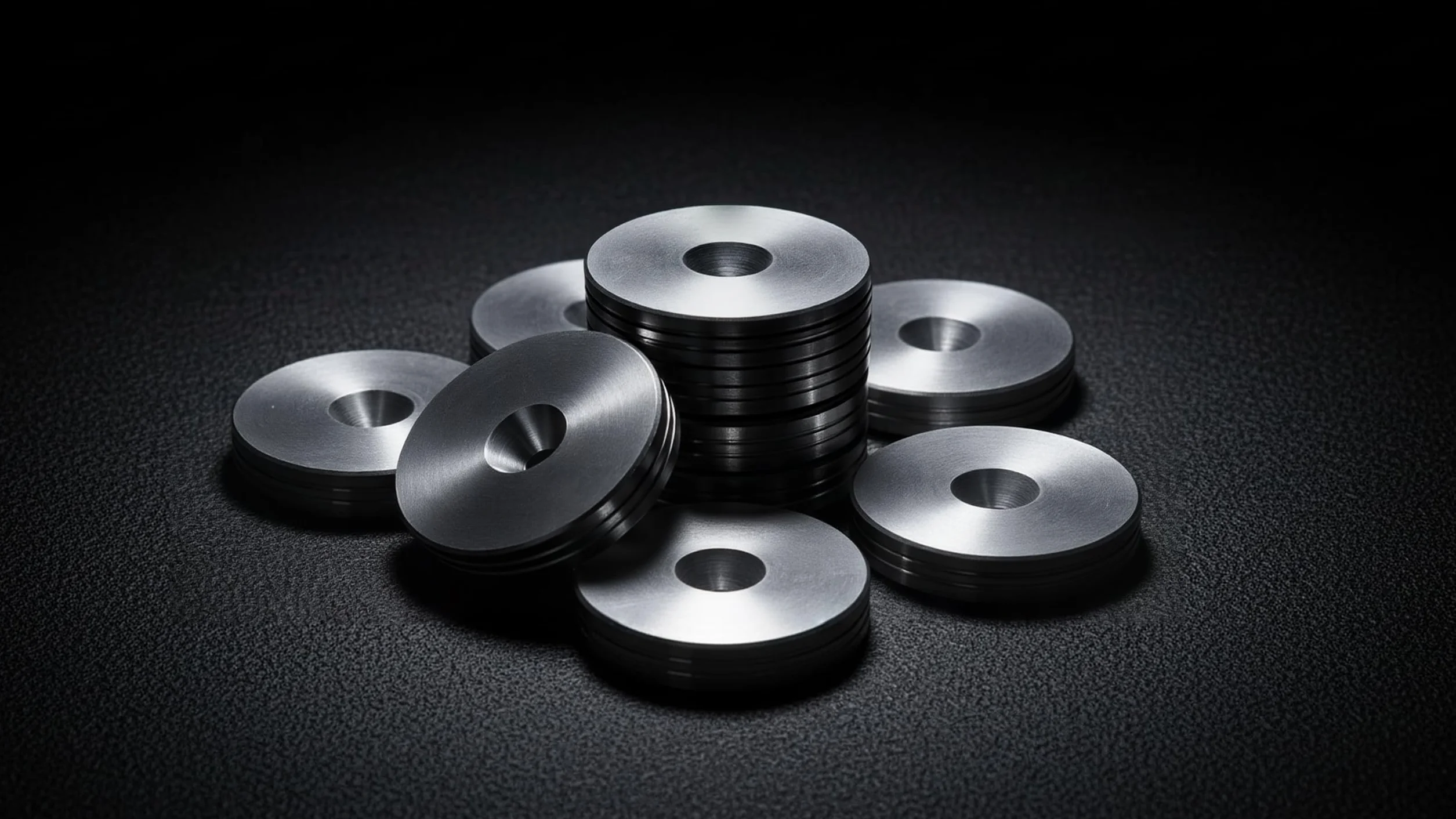 Podkładki tłumiące wibracje głośników 20 mm aluminium do Hi-Fi stojaki szafy regały 8 szt.