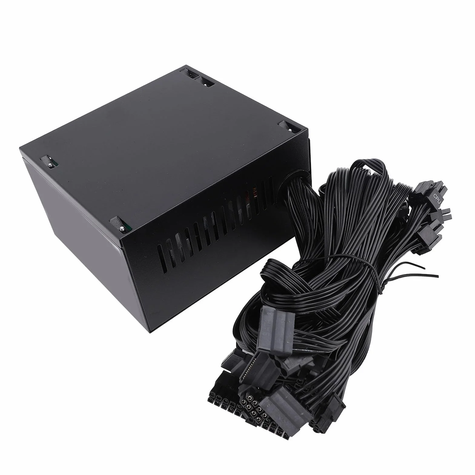 Generic Aktywny Zasilacz Komputerowy ATX o Mocy 700 W z inteligentną regulacją Temperatury do Gier o Wysokiej Wydajności, Czarny Stop Aluminium, 1 X Zasilacz Komputerowy dla Entuzjastów Komputerów