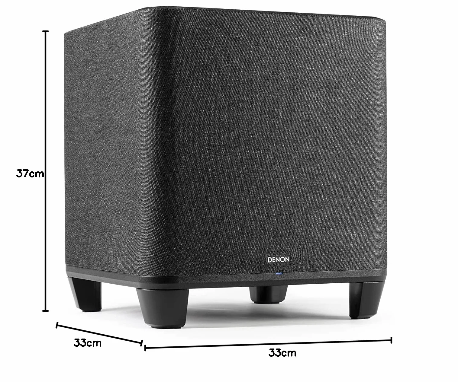 Denon Home DENONHOMESUBBKE2 Subwoofer, Czarny, 8"