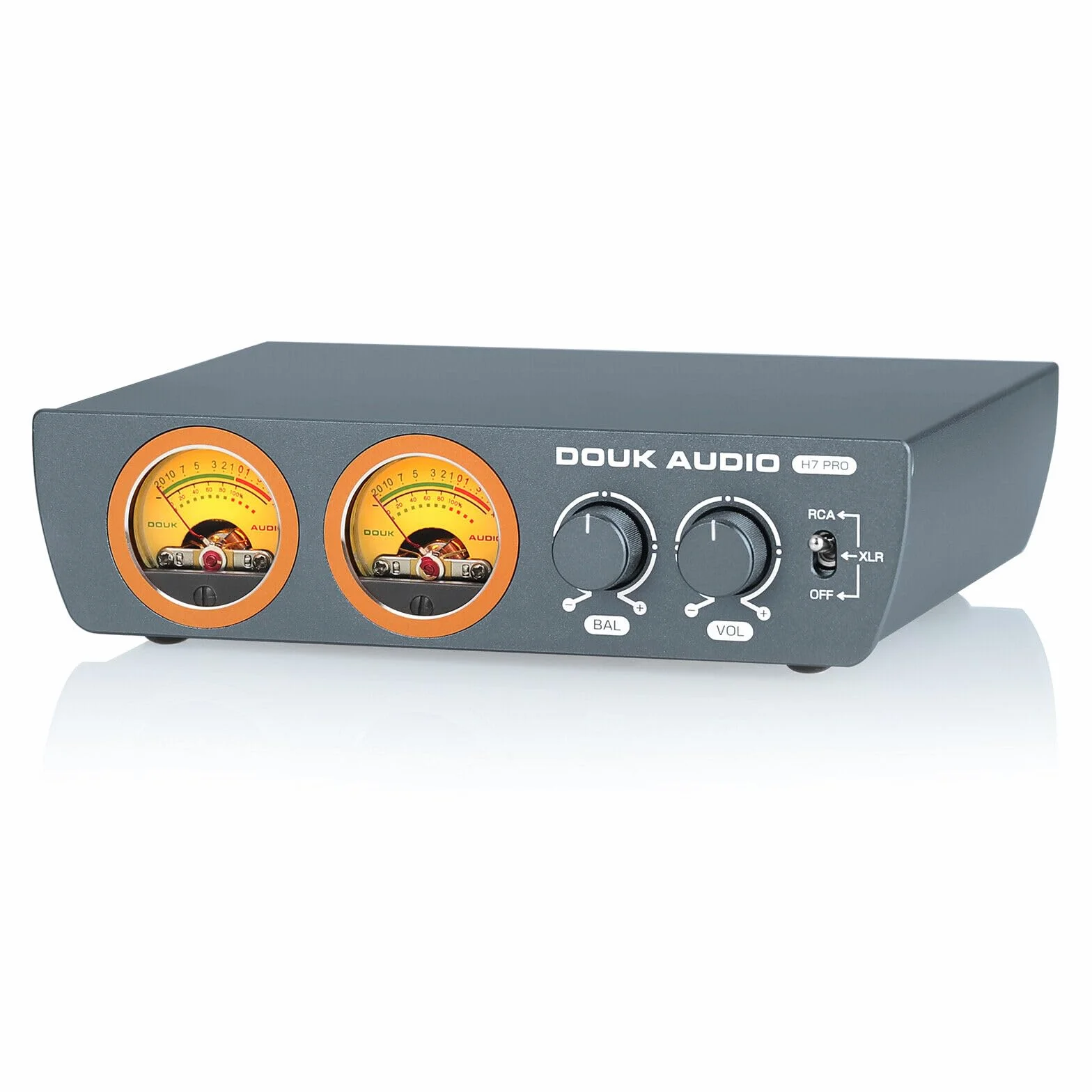 Douk Audio H7PRO TPA3255 cyfrowy wzmacniacz Hi-Fi z miernikiem VU 300W domowy wzmacniacz stereo