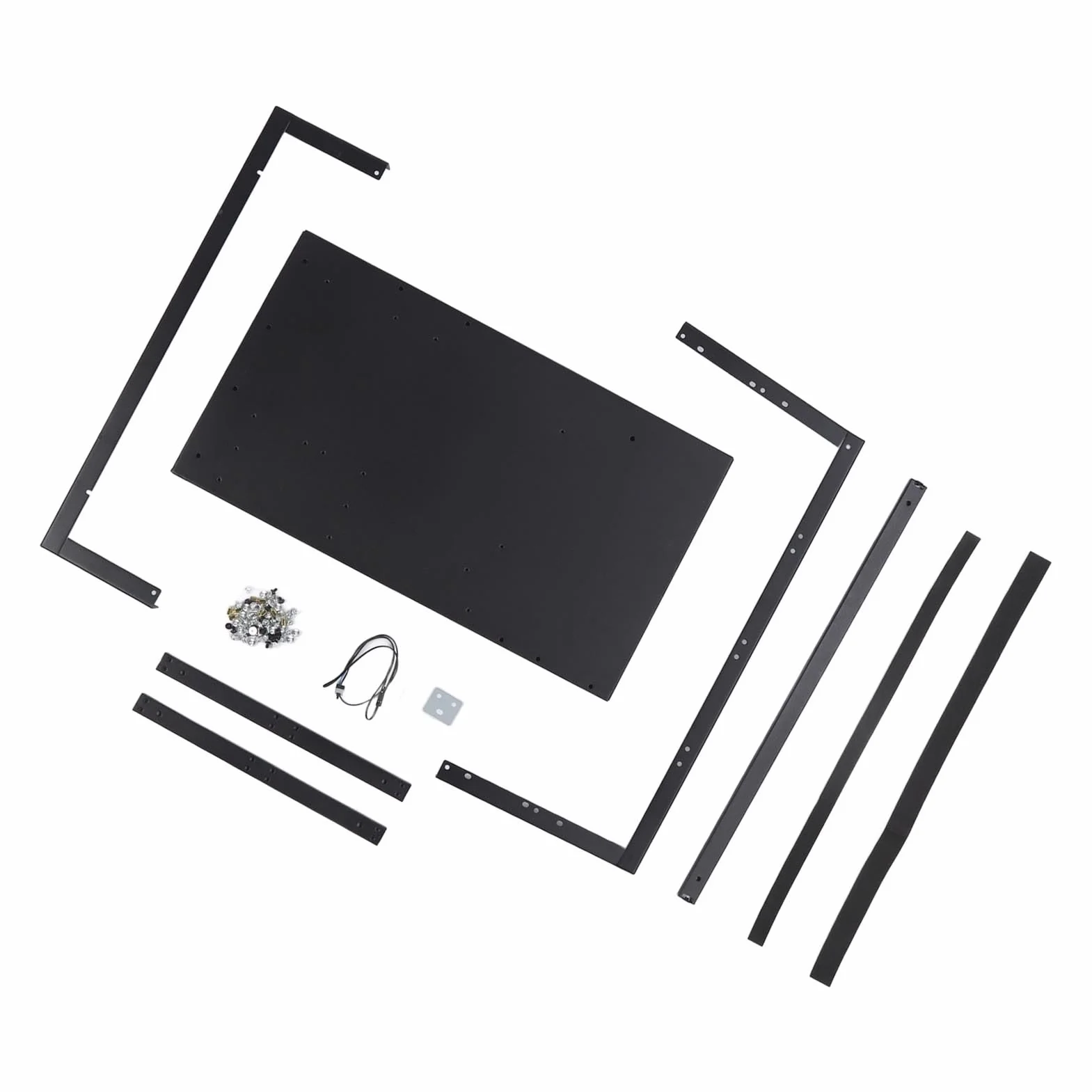 Gedourain Karta Graficzna GPU DIY Obudowa Komputera dla Płyty Głównej ATX MATX FLEX, Wydajne Chłodzenie Komputer Otwarta Obudowa dla Graczy i Profesjonalistów, Solidny materiał z Blachy Stalowej