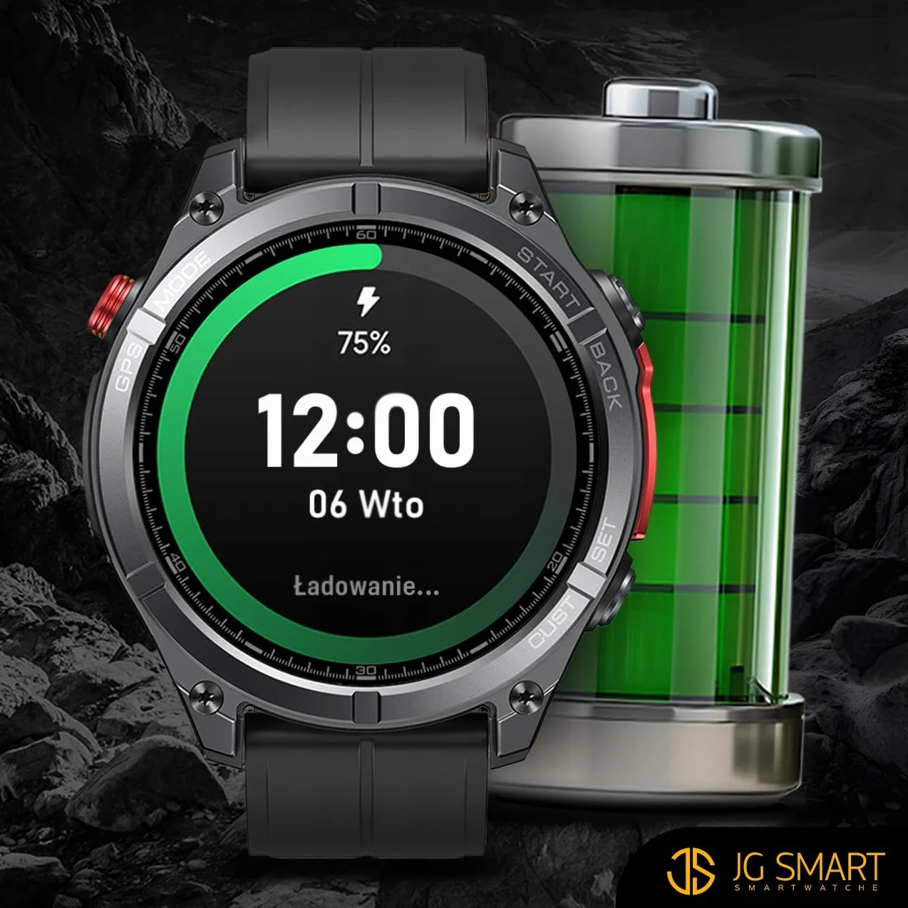 SMARTWATCH MĘSKI GPS PŁYWANIE WODOODPORNY 5 ATM SEN puls ROZMOWY + 3PASKI