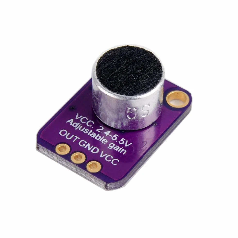 DollaTek 3 szt. elektretowy wzmacniacz mikrofonowy MAX4466 modu? regulowany wzmocnienie niebieska p?ytka rozdzielcza dla Arduino