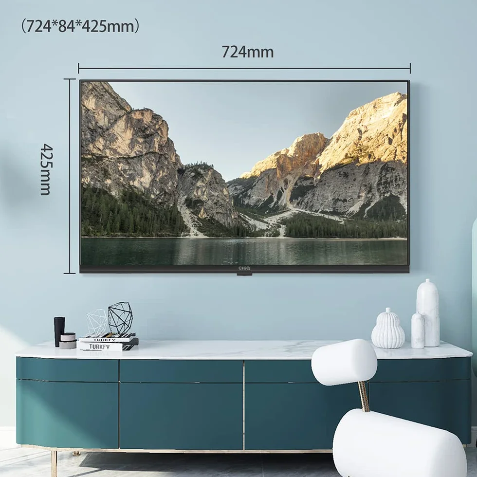 CHIQ L32G7L, 32-calowy, Android TV 11 ultra cienka krawędź, HDR, DBX-TV, Smart TV, Netflix, Prime Video, Youtube, Wi-Fi 2.4/5G, Bluetooth, Chromecast, Google Assistant