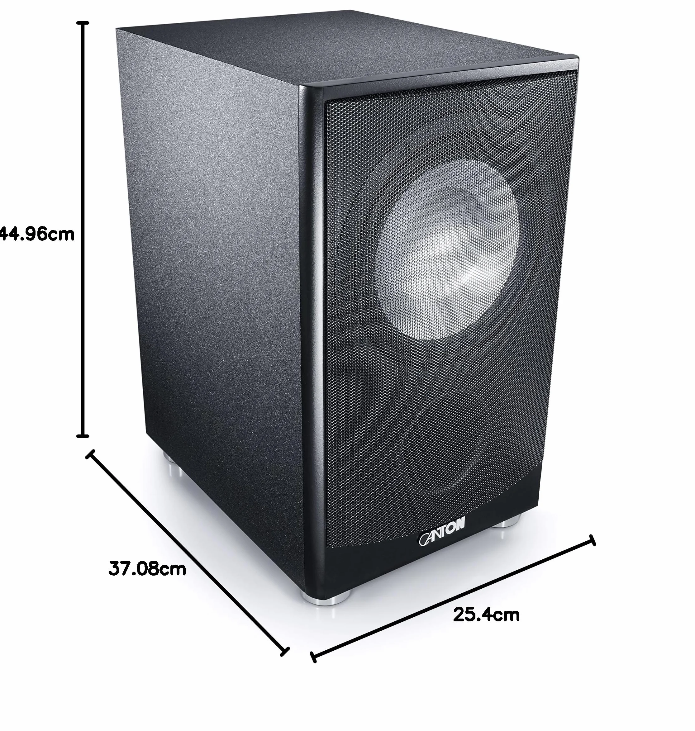Canton AS 85.3 SC wydajny aktywny subwoofer (200/280 W), czarny
