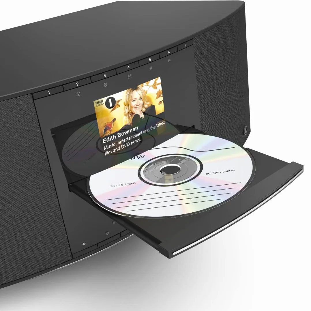 Hama radio cyfrowe DIR3510SCBTX (odbiór sygnałów FM, DAB/DAB+, obsługa Bluetooth 5, obsługa Spotify Connect, moc muzyczna 40W) czarne