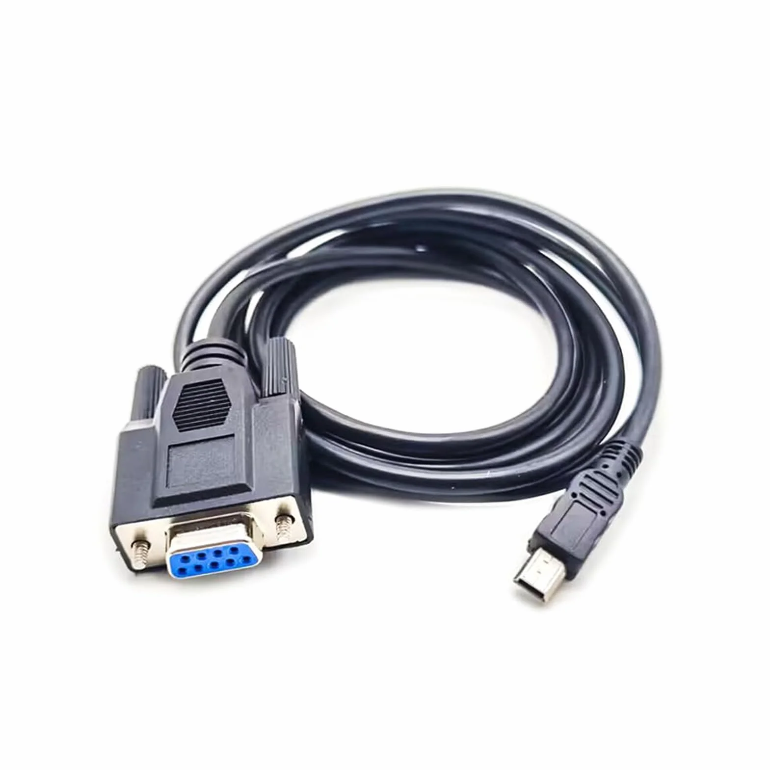 Elecbee Mini USB na RS232 adapter szeregowy, gniazdo RS232 DB9, kabel konwertera, połączenie kabli między urządzeniami, 1 metr