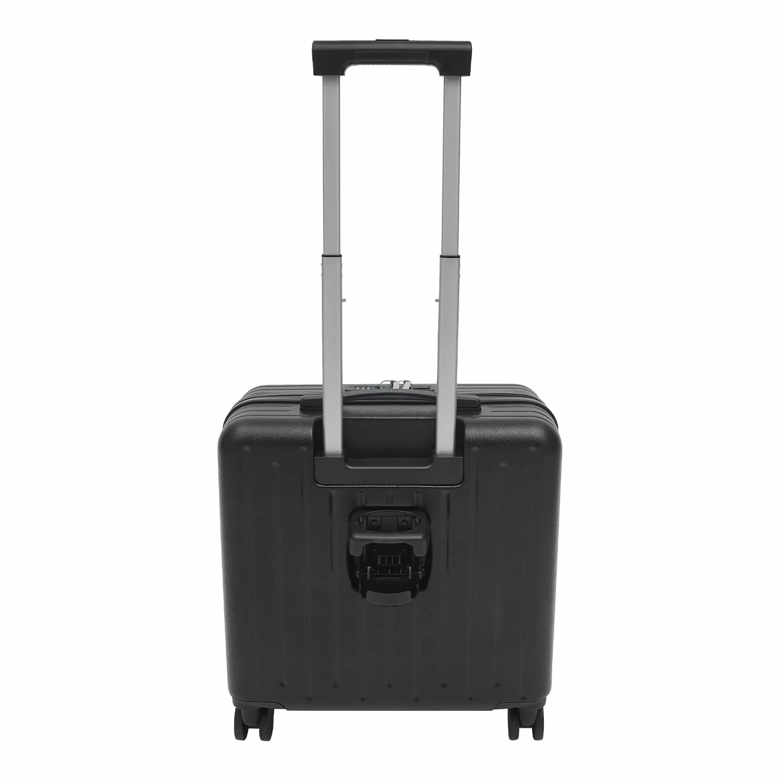 Walizka kabinowa 18″ z 3-cyfrowym zamkiem kodowym, przegródki na laptopa, port USB, uchwyt na napoje, ciche kółka obrotowe, wózek podróżny i biznesowy, czarny