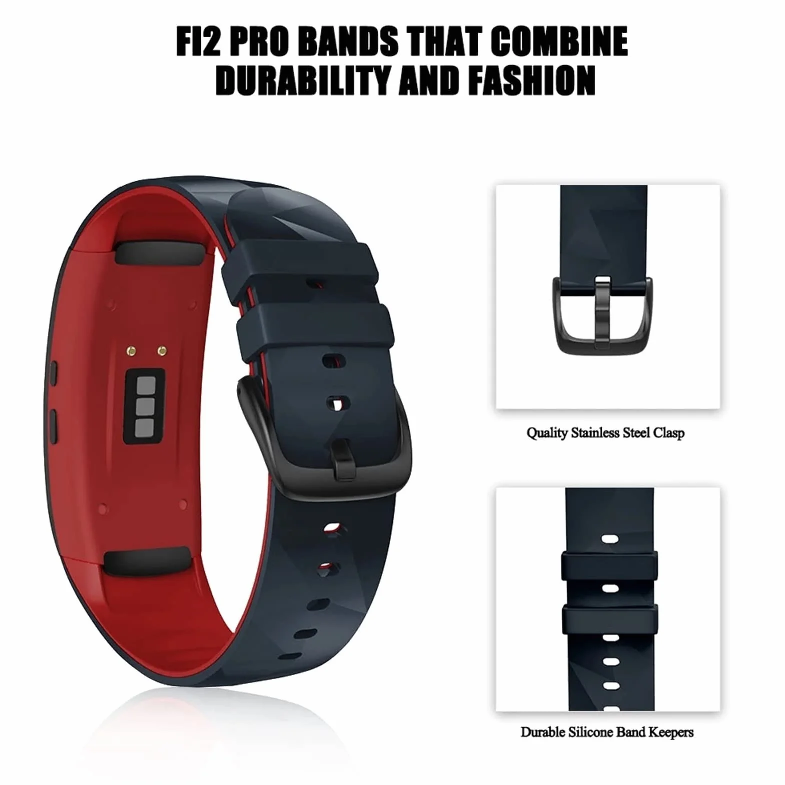 BIANBIANBH Do paska Samsung Gear Fit 2 Pro inteligentna regulowana silikonowa opaska na nadgarstek do paska Gear Fit2 Pro SM-R360 bransoletka na nadgarstek paski sportowe