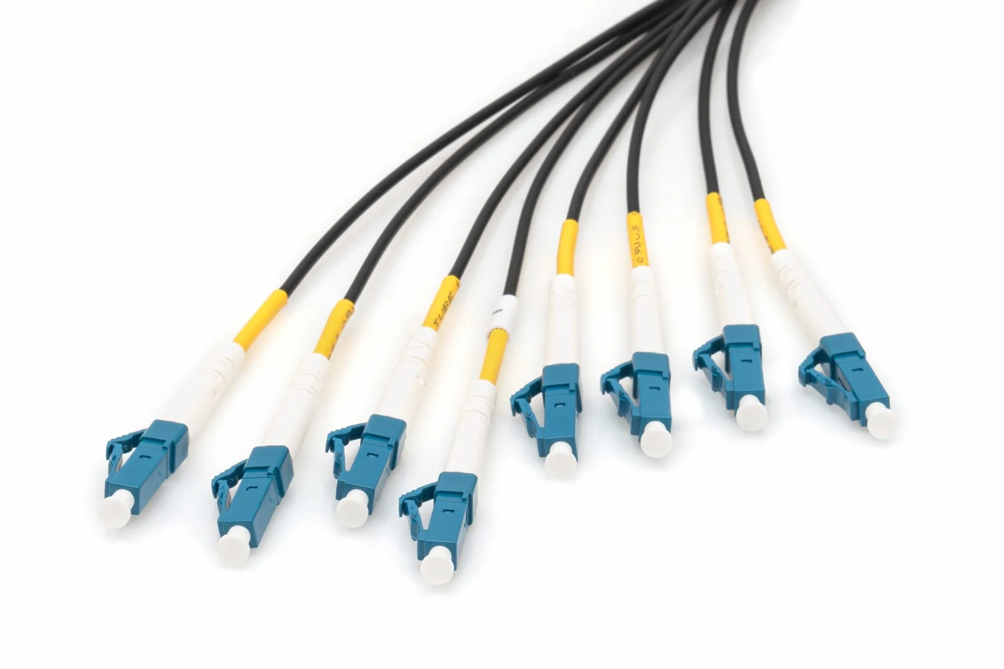 DIGITUS DK-2A338U050BK-BBB – Kabel Światłowodowy OS2 – 50 m – LC (UPC) do LC (UPC) – 8-Włókien – 1/10 Gbit/s – Jednomodowy Kabel Światłowodowy SM – Typ Włókna: G.657.A1 9/125 µ – Czarny (Black)