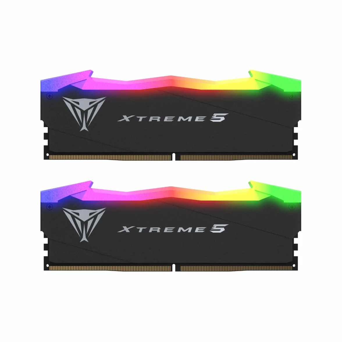 Patriot Viper Xtreme 5 RGB DDR5 RAM 32 GB (2 x 16 GB) 8000MT/s CL38 Zestaw pamięci do gier do komputera stacjonarnego UDIMM - PVXR532G80C38K