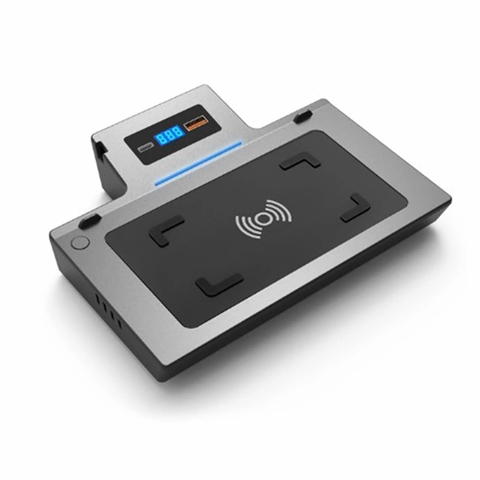 Adapter ładowarki samochodowej USB Ładowarka samochodowa bezprzewodowa 15 W, do Mercedes-Benz, W177 Klasa A W247 Klasa B GLB CLA GLA Uchwyt na płytę szybkiego ładowania telefonu