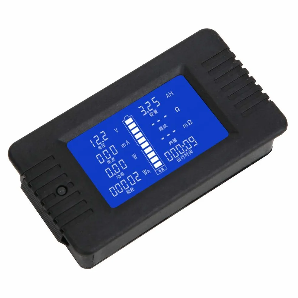 PZEM-015 Tester akumulatora, cyfrowy wyświetlacz LCD 0-200 V Wielofunkcyjny miernik akumulatorów z bocznikiem 300 A, dokładność pomiaru 1% (300 A)