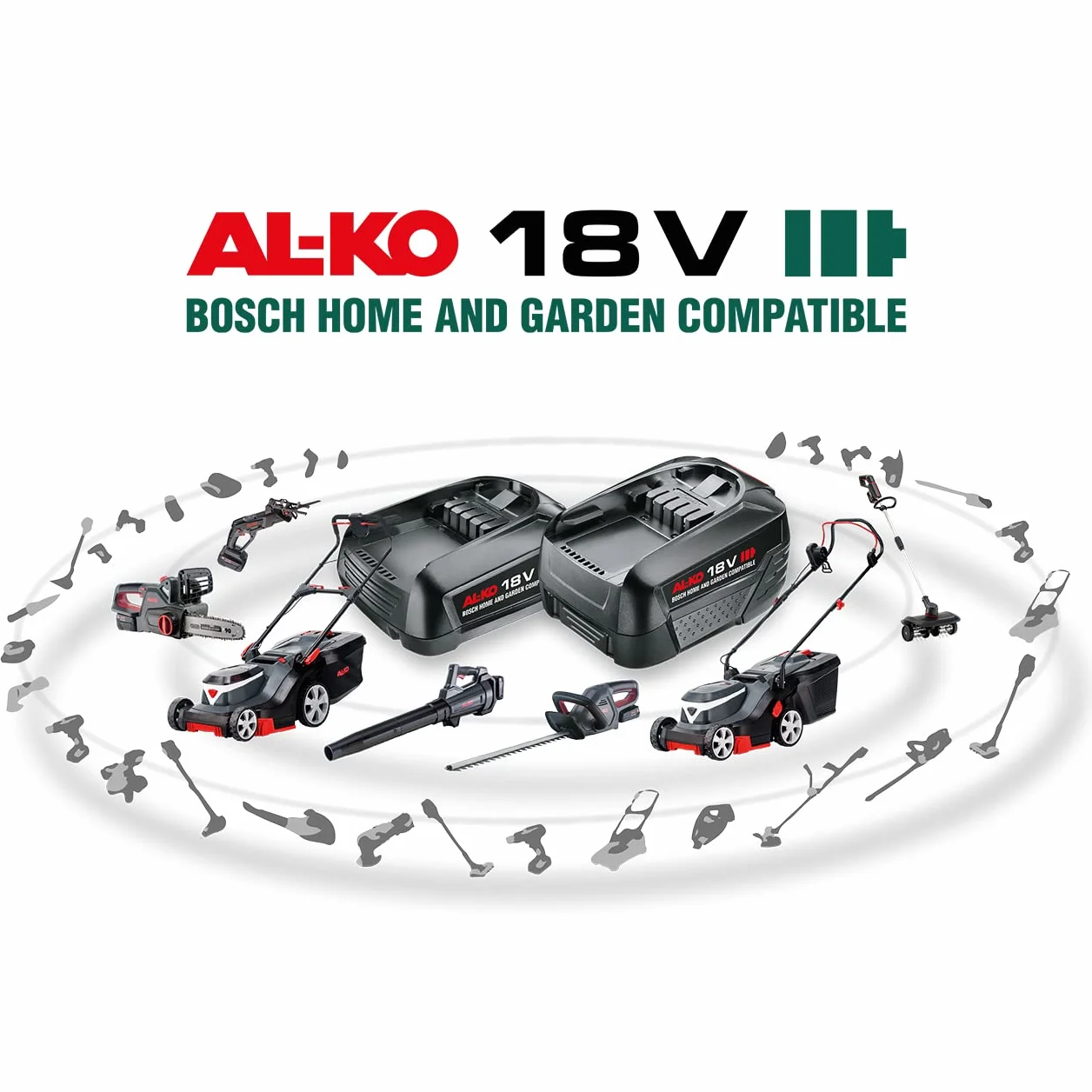 AL-KO Akumulatorowa glebogryzarka TL 1820, akumulator litowo-jonowy 18 V, szerokość robocza 20 cm, nóż metalowy 4x4, dzielony trzpień, czarno-srebrna