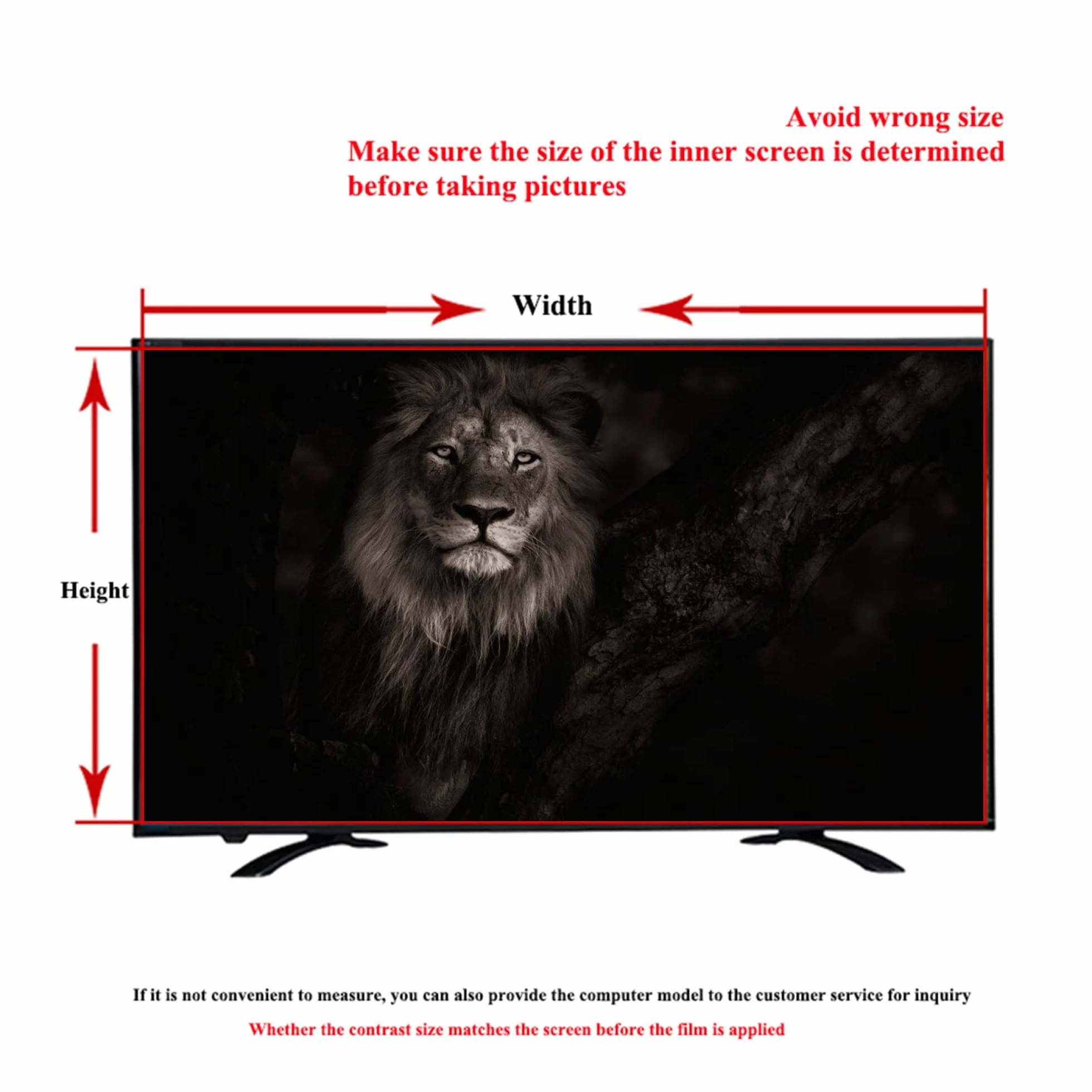 Folia ochronna na ekran telewizora, ochrona przed niebieskim światłem do ekranów 42-49 cali, matowa folia przeciwodblaskowa do telewizorów LCD, LED, OLED 4K i QLED.(46 cali 1017x570mm)