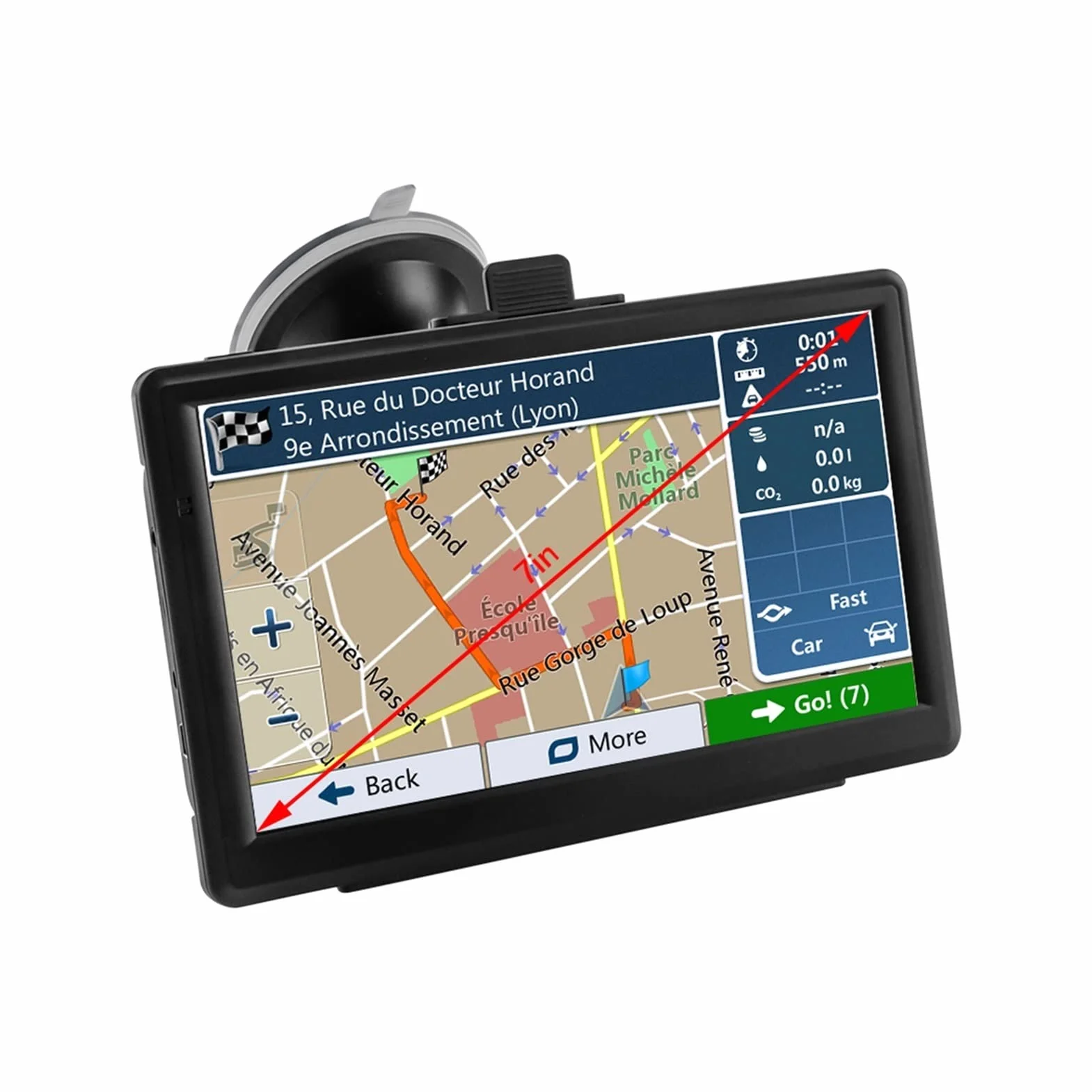 Nawigacja samochodowa GPS, 7. "HD. Samochód GPS. Nawigacja Fm. Kompatybilna z Bluetooth najnowsza ekran dotykowy mapa 8g 256m. System nawigacji Rv. Pojazd samochodowy ciężarówki Do samochodów ciężarow