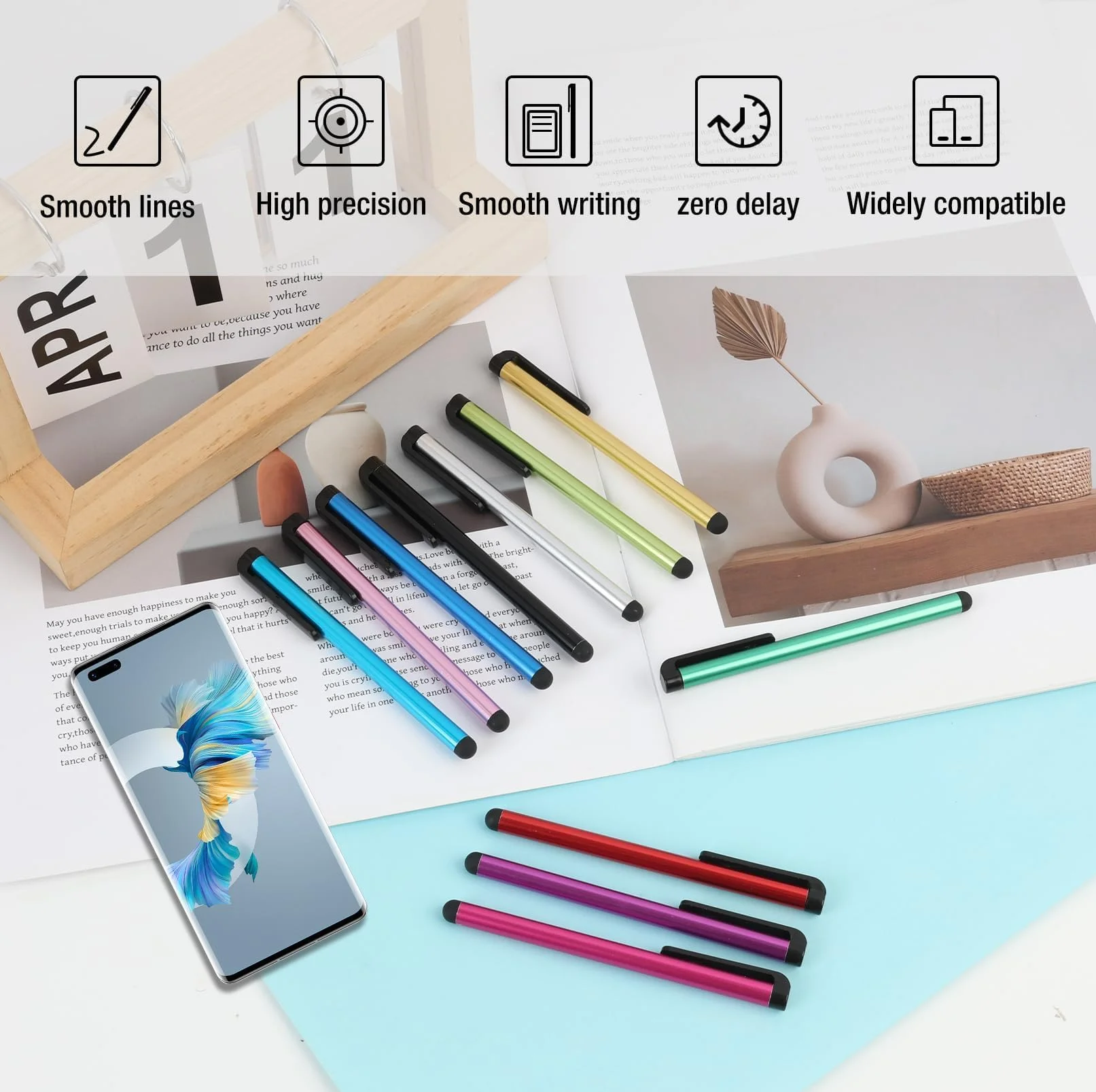 Uniwersalne pisaki pojemnościowe Stylus Pen do ekranów dotykowych tabletów iPad Samsung smartfonów