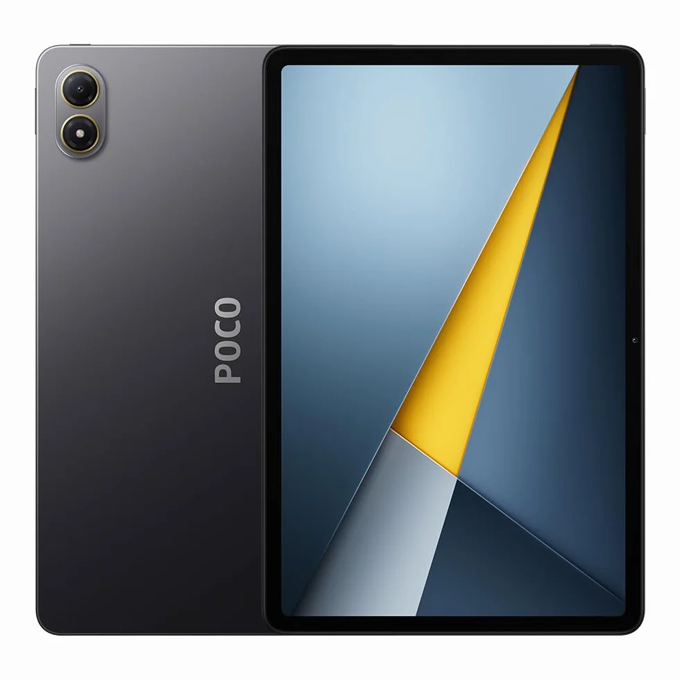 XIAOMI POCO Pad M1, tablet, 8+256 GB masywny 12000 mAh (typ) bateria Snapdragon® 7s Gen 4 platforma mobilna, wersja WiFi, ładowarka w zestawie (czarna)