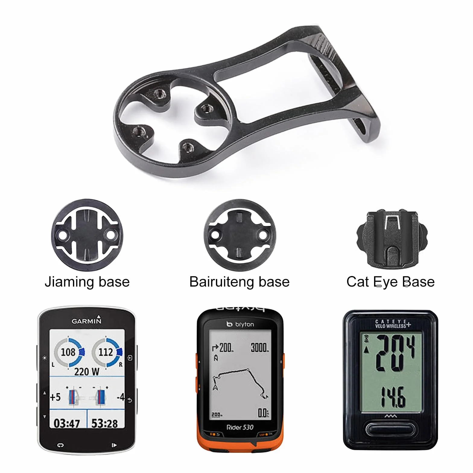 Uchwyt rowerowy do Garmin Edge 500 510 520 530 25 130 200 800 810 820 1000 1030 Bryton Rider Cateye GPS uchwyt na wspornik kierownicy roweru uchwyt wspornika kierownicy roweru