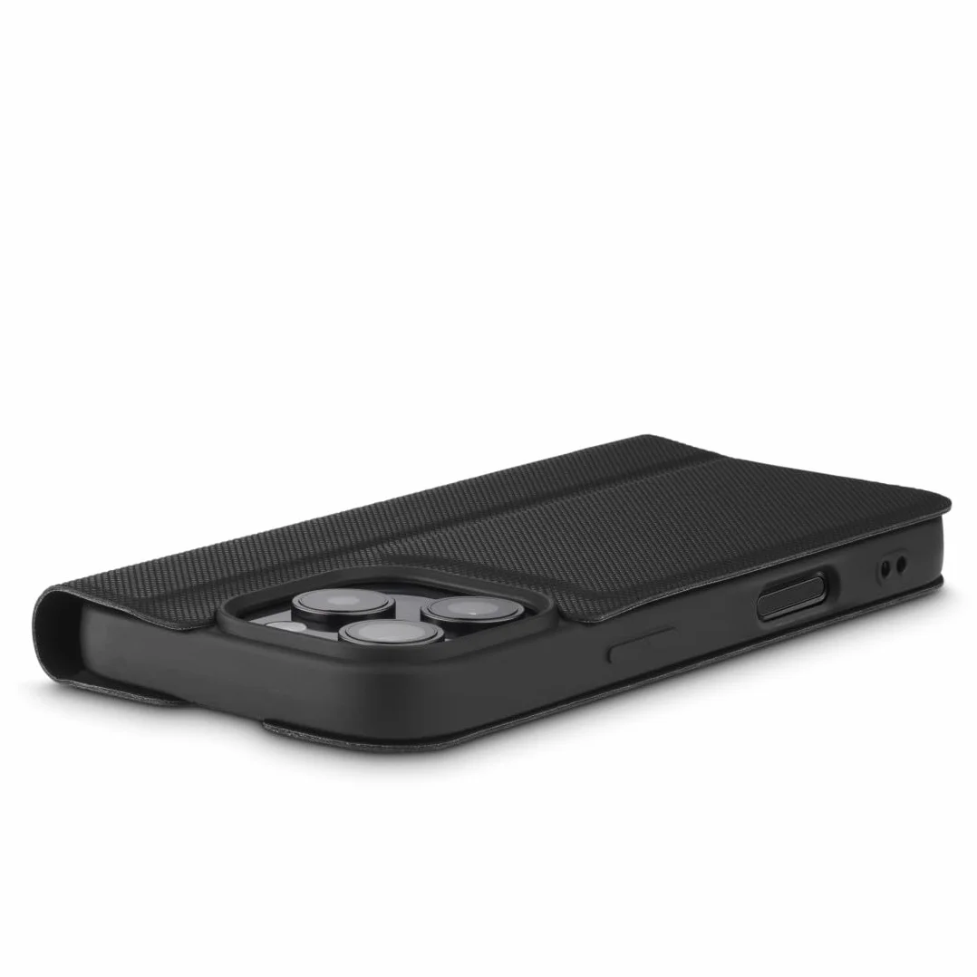 Hama Etui na telefon komórkowy iPhone 16 Pro (etui na telefon komórkowy do postawienia, etui z przegródką na karty, dodatkowa ochrona wyświetlacza i aparatu, z magnesem, etui z klapką, miękkie,