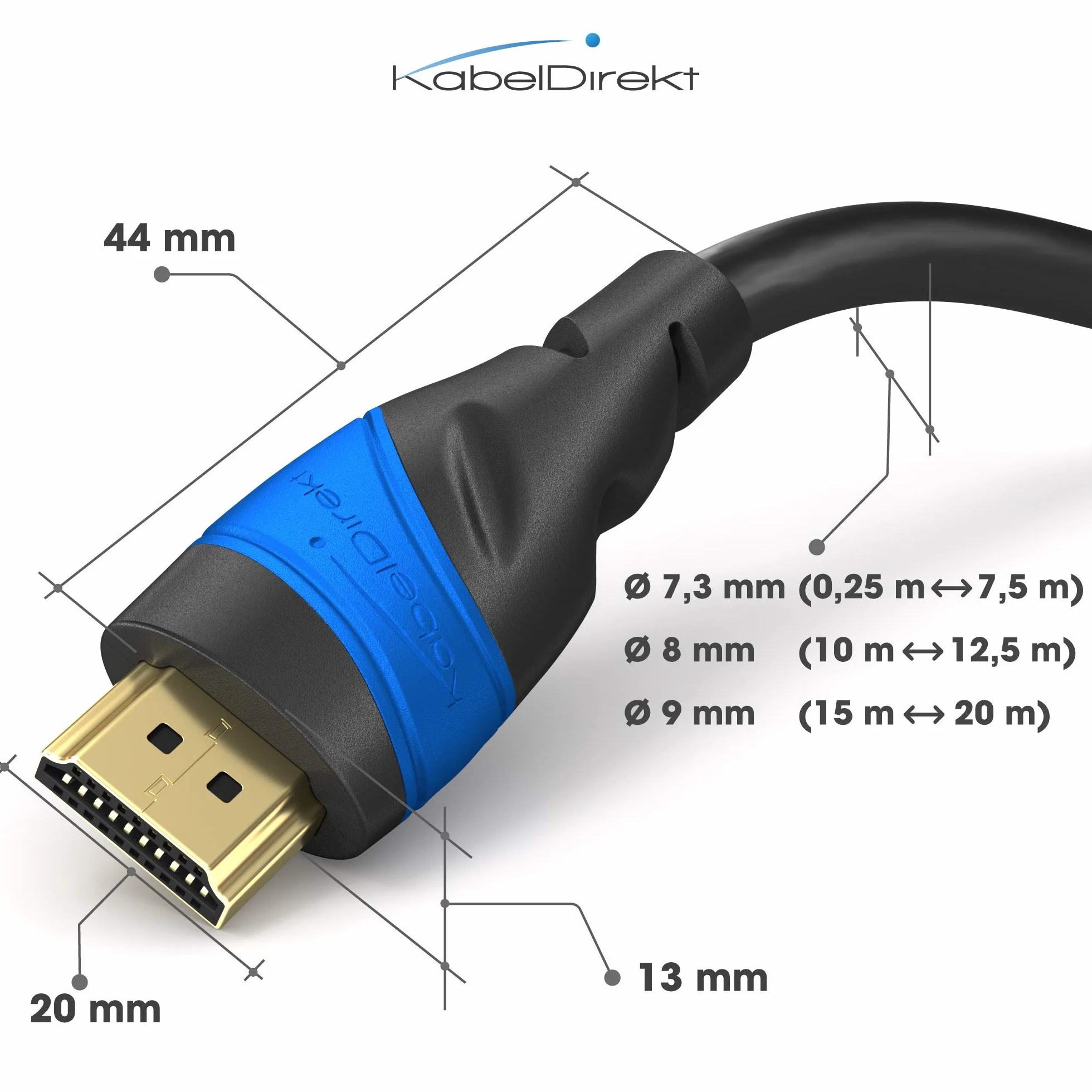 KabelDirekt Kabel HDMI 8K 6m Obsługuje 10K 8K 60Hz 4K 120Hz do TV PC PS5 Xbox Switch