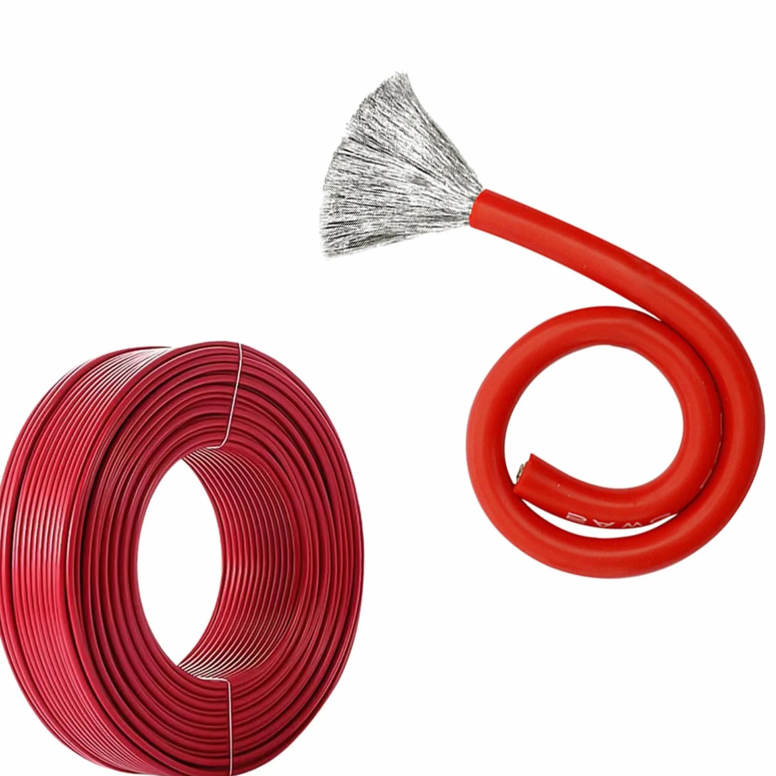 Przewód do gniazdek elektrycznych, Przewód silikonowy 10 AWG, 50 stóp, bardzo elastyczny, linka miedziana(100FT,8AWG)