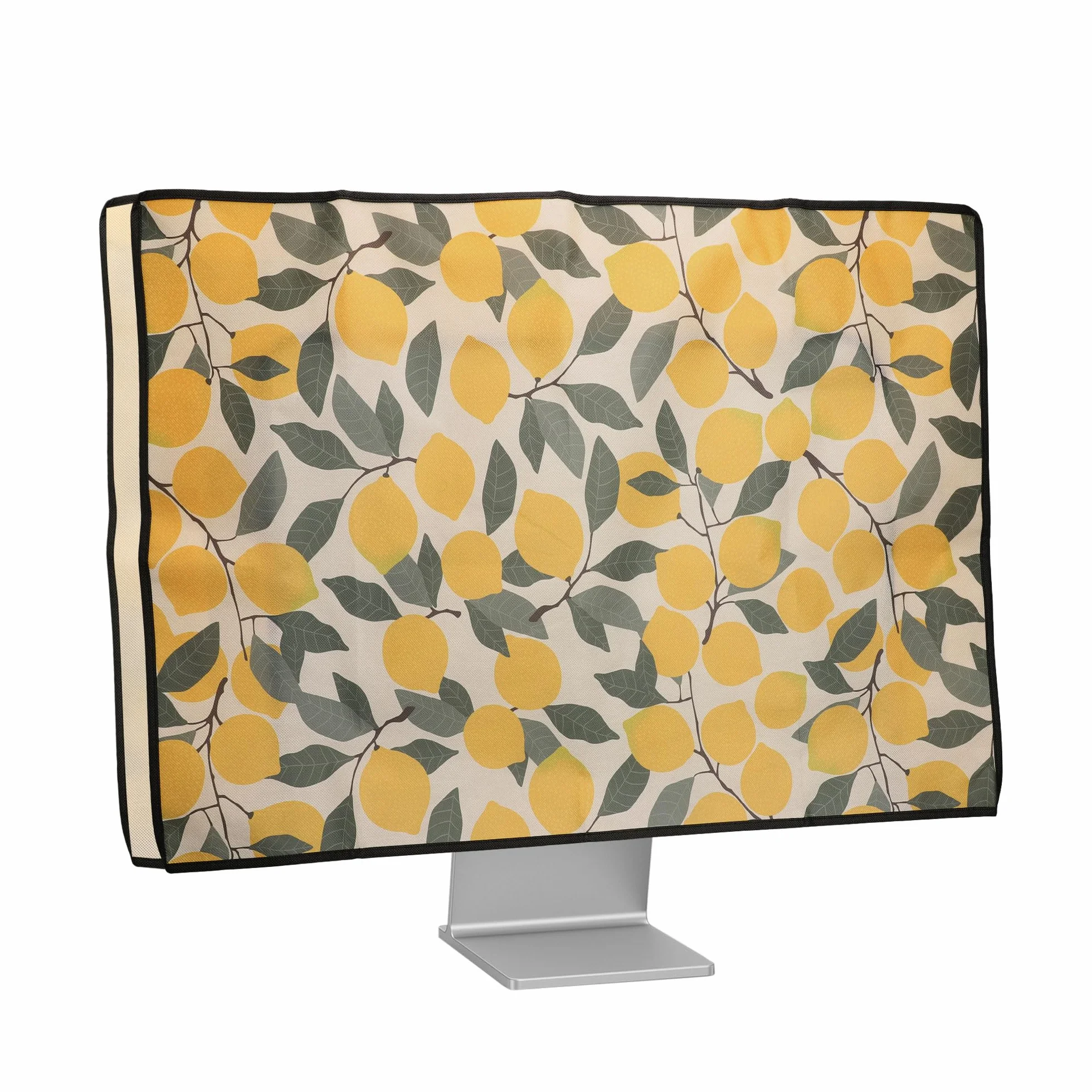 kwmobile Pokrowiec na monitor 68.6-71.1 cm cytryny żółty zielony beżowy