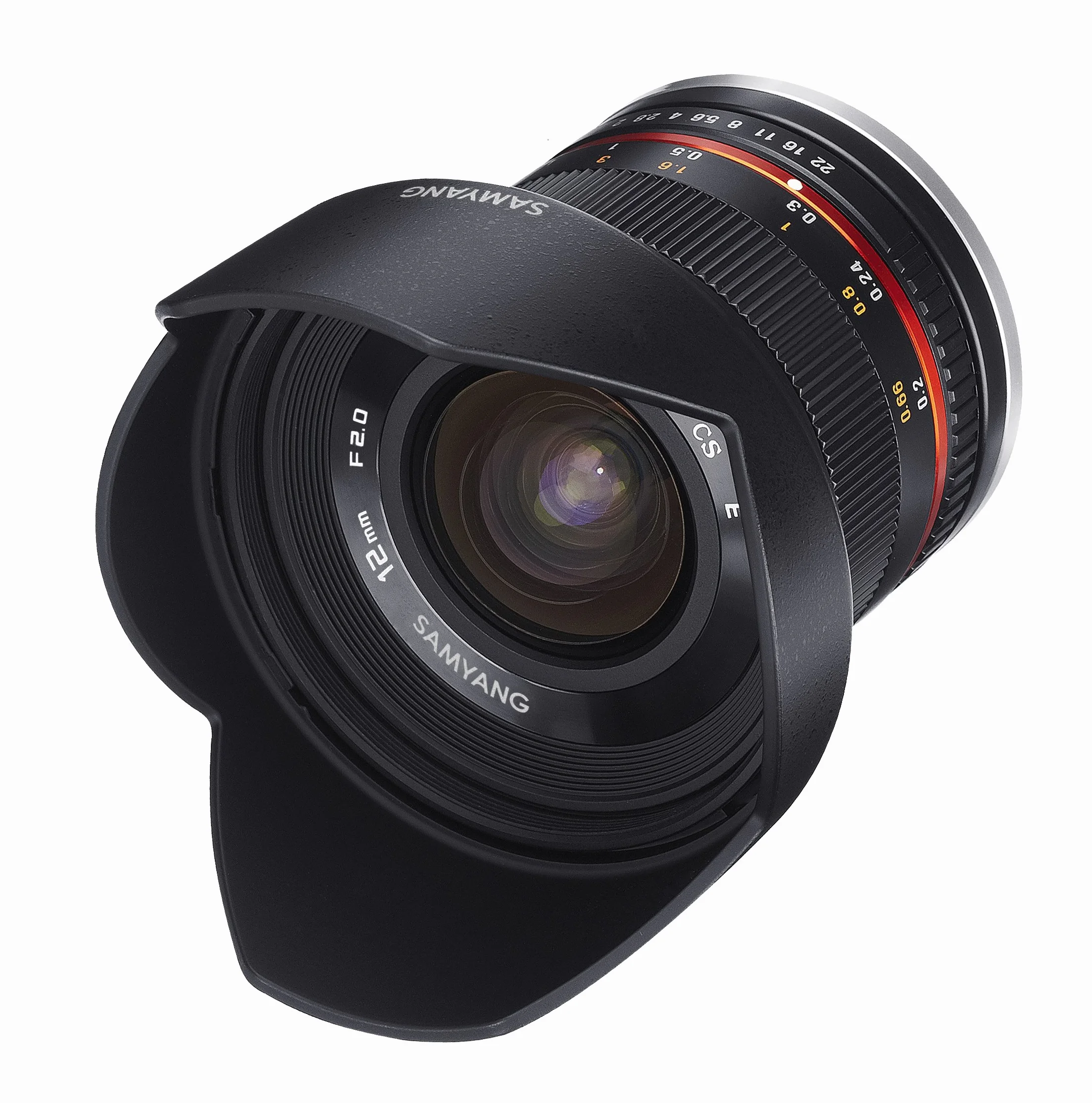 Samyang SY12M-E-BK 12 mm F2.0 Ultra szerokokątny obiektyw do aparatów Sony E, czarny