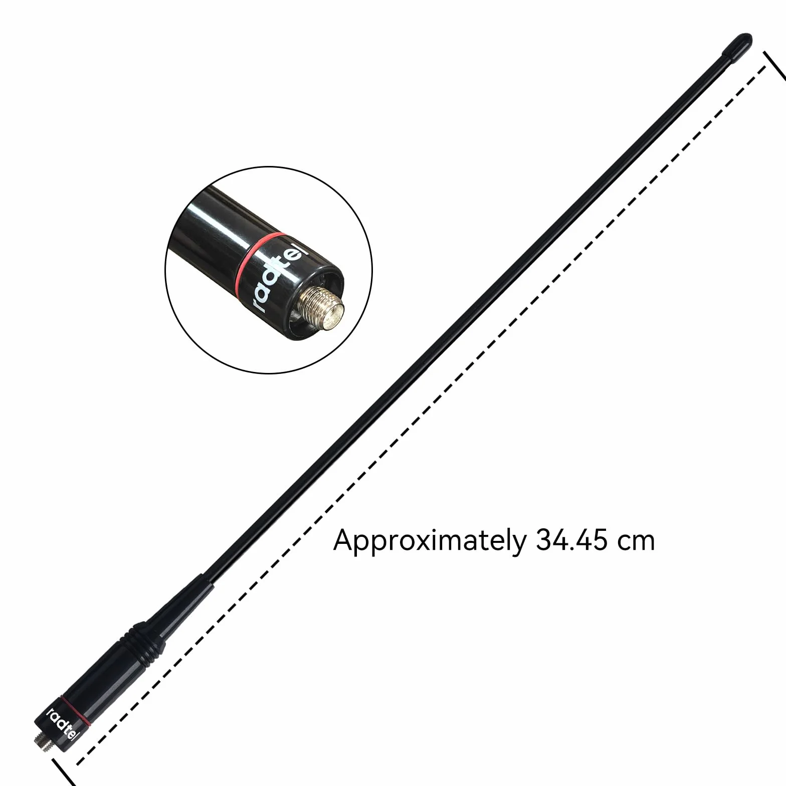 Radtel SMA - żeńska antena lotnicza/taktyczna/trójpasmowa kompatybilna z Baofeng Kenwood radtel RT-490 RT-890 RT-590 RT-470 RT-470X i innymi (trójpasmowa antena elastyczna