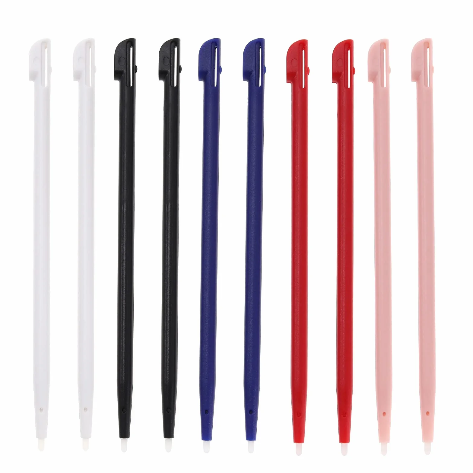 SG Store 10 szt. zamiennik rysika dotykowego kompatybilny z Nintendo 2DS końcówka długopisu konsola do gier rysik plastikowe akcesoria do konsoli do gier 95 mm