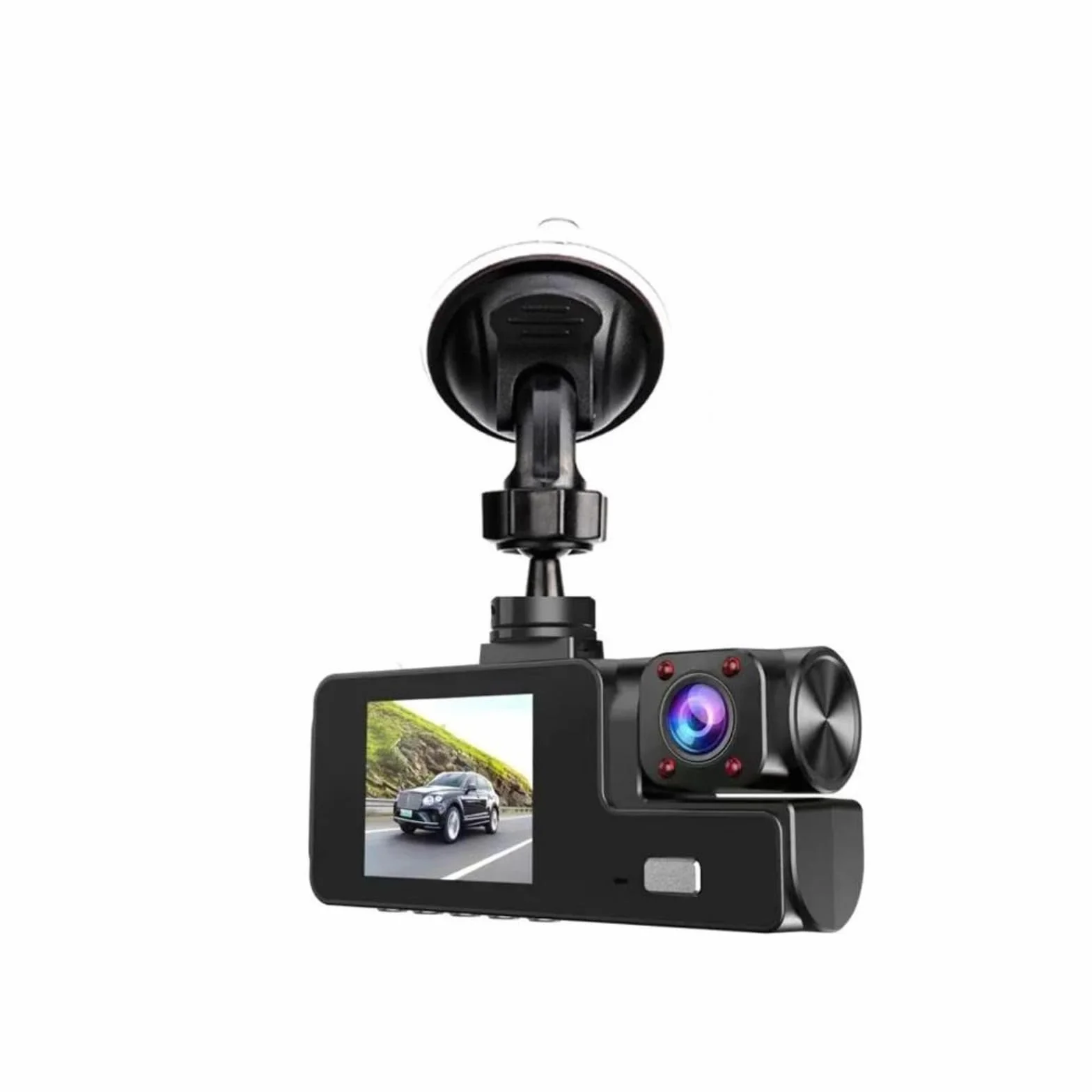 Kamera samochodowa 1080P 3 kamery Przednia kabina i tylny rejestrator jazdy Kamera DVR z nagrywaniem w pętli 24-godzinne monitorowanie parkowania G-Sensor